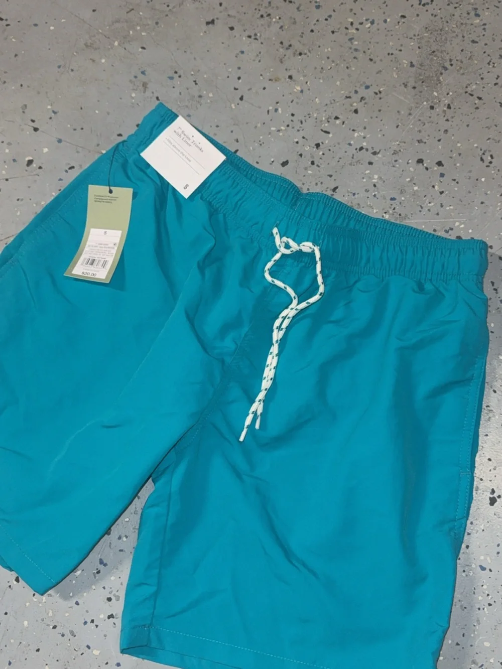 Target Men's Teal Drawstring Swim Shorts